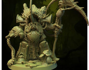 Chaos Plague Lord Scarabion - God Immaterium Miniatures - Tabletop Wargaming for Grimdark | Alternative  | OPR Sci-Fi mini