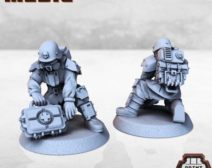 Medic - Kaledon Fortis - Print Minis - Tabletop Wargaming Miniature for Grimdark | OPR | Sci-fi
