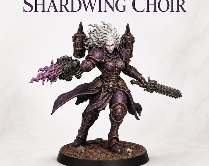 Chaos of Excess - Shardwing Choir - Marble Legion - Highland Gaming Minis Exclusive Compatible with Legion Wars OPR Grimdark