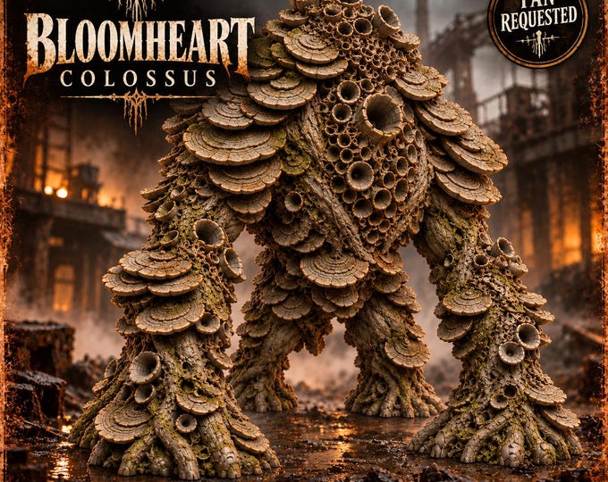 Bloomheart Colossus | 32-120mm Fungal Horror Resin Miniature | Hollow Bloom HGM Exclusive