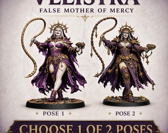 Velistra, False Mother of Mercy - Marble Legion Gothic Sci-Fi Resin Character - 2 Poses