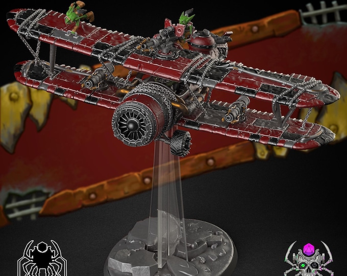 Ork BiBlasta  • 32mm Grimdark Ork Miniatures Set for Sci-Fi Wargames & TTRPG | Eight Legs Miniatures mini