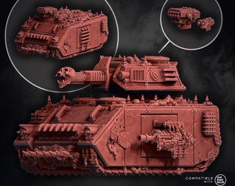 Chaos Battle / Transporter Tank Miniature - Chaos Of Wrath - New Release March 26 Wildmesh Tabletop Wargaming for Grimdark Alternative OPR