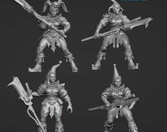 Murder Clown Bullies - Frigid Miniatures - Tabletop Wargaming for Grimdark | Alternative  | OPR Sci-Fi mini