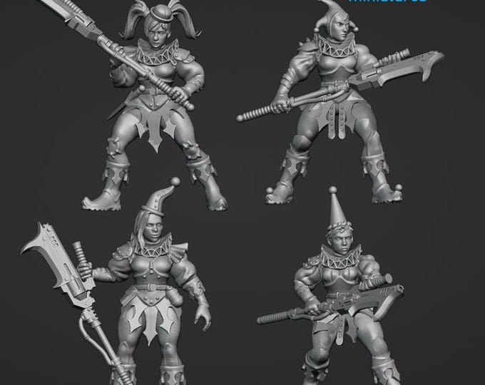 Murder Clown Bullies - Frigid Miniatures - Tabletop Wargaming for Grimdark | Alternative  | OPR Sci-Fi mini