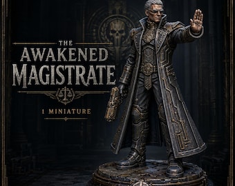 The Awakened Magistrate 32mm Resin Sci-Fi Character Miniature – Legends of Judgement – HGM Exclusive