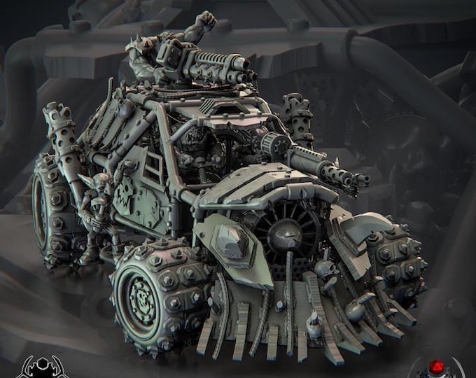 Ork War Buggy • Grimdark Miniature for OPR and Sci-Fi Wargames & TTRPG tabletop Wargaming Miniature | Eight Legs Miniatures mini