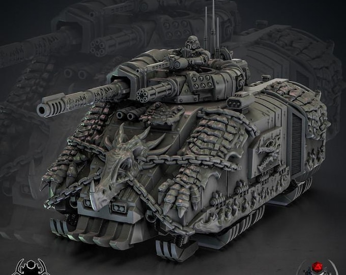 Flame Lizard Heavy Hover Punisher APC – Eight Legs Miniatures – Sci-Fi – Resin Unit