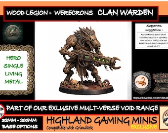 WereCrons - Wood Legion - Clan Warden - Exclusive Highland Gaming Minis Tabletop Wargaming for Grimdark Sc-fi