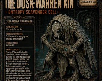 The Dusk-Warren Kin | 5 HGM Underworks Entropy Scavengers | Physical Resin Miniatures