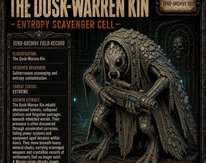 The Dusk-Warren Kin | 5 HGM Underworks Entropy Scavengers | Physical Resin Miniatures