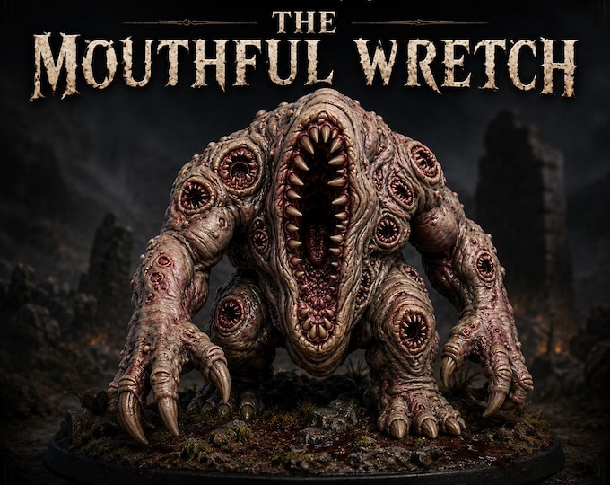 The Mouthful Wretch - HGM Exclusive Resin Dark Fantasy Monster Centerpiece
