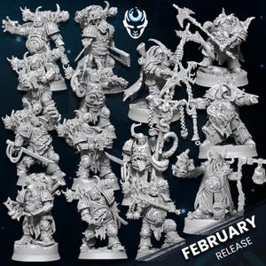 Plague Blessed Job lot 18 Models- Chaos of Plague - Wildmesh - Tabletop Wargaming Grimdark Scifi Daemon 28mm 32mm
