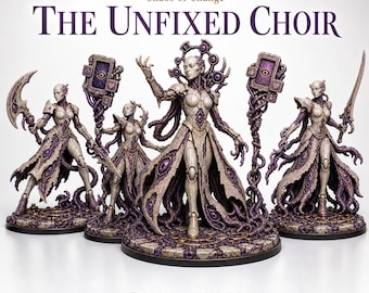 Chaos Cult Of Change -The Unfixed Choir High Court - Marble Legion Highland Gaming Minis Exclusive Compatible with Legion Wars OPR Grimdark
