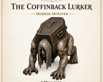 The CoffinBack Lurker | Undead Horror Monster | HGM Exclusive Resin Miniature
