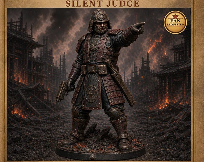 Ashen Silent Judge | Resin Sci-Fi Discipline Officer | HGM Exclusive