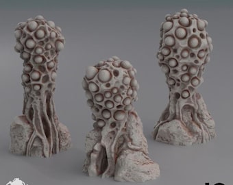 Terrain Egg Clusters - Deep Hive -  Oshounaminis - Tabletop Wargaming Compatible with GrimDark, OPR and other table top Wargames