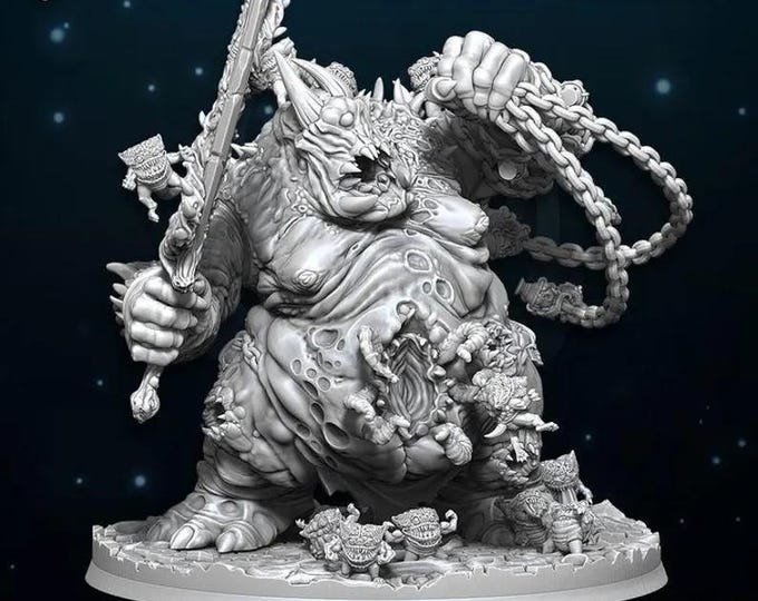 Greater Demon of Plague  - WildMesh - Tabletop wargaming miniature for Grimdark | OPR | Sci-fi | Monster