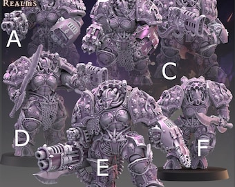 Sonic Eradicator Female Varient Miniatures - Across the Realms - Tabletop Wargaming for Grimdark | OPR | Sci-fi
