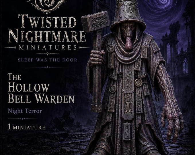 The Hollow Bell Warden | Twisted Nightmare 65-75mm Resin Horror | HGM Exclusive