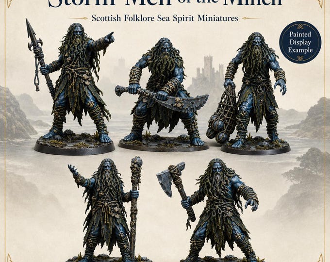 Storm Men of the Minch - Scottish Highland Folklore - HGM Exclusive Resin  Fantasy Figures