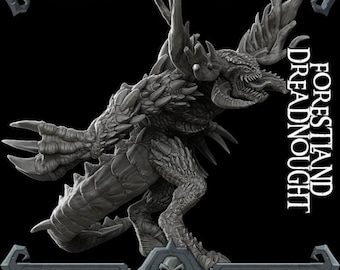 Forestland Dreadnought - Rocket Pig Games - Fantasy Resin War Machine
