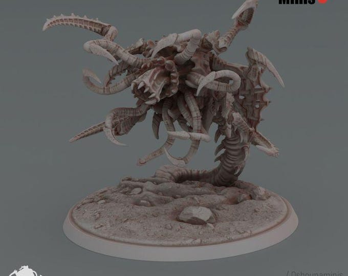 Deep Hive Blind Worm – Oshounaminis Licensed Sci-Fi Resin Alien Monster – 100mm Base