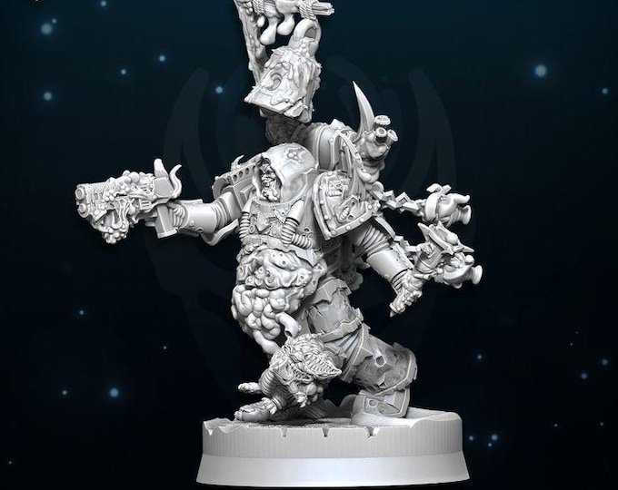 Chaos Plague - Chosen - Wildmesh - Tabletop wargaming miniature for Grimdark | OPR | Sci-fi | Chaos mini