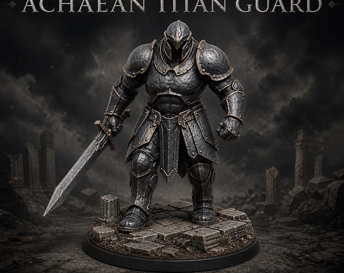 Achaean Titan Guard | Individual Poses or Complete 10 Giant Heavy Infantry | HGM Resin Miniatures