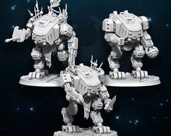 Traitor and Renegades Purge Strider - Miniature - Wildmesh - Tabletop Wargaming for Grimdark | Alternative  | OPR Sci-Fi mini