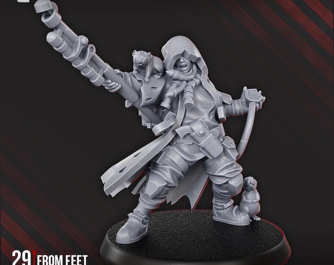 Kayla The Pied Piper - DakkaDakka Licensed 28mm Resin Sci-Fi Miniature