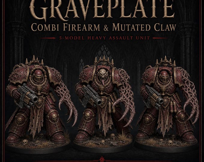 Thirstbound Graveplate | Alternate Combi Firearm & Mutated Claw | 5 Pose Choices | HGM Exclusive