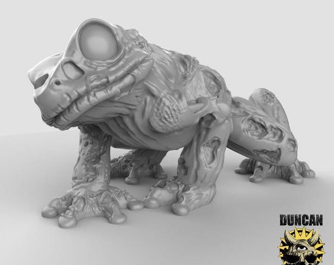 Zombie Frog | Duncan Shadow | PathFinder | Mini | Tabletop Wargaming | Dungeons and Dragons | Resin | Fantasy | RPG