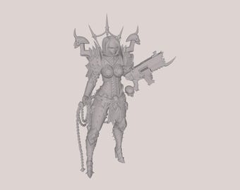 Chaos Battle Sister Heresy ! - Exclusive Highland Gaming Minis - Tabletop Wargaming for Grimdark