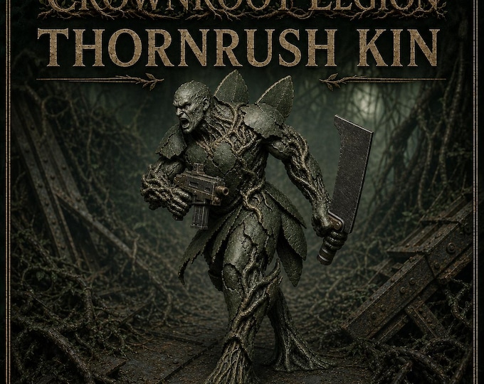 Crownroot Legion Thornrush Kin | 10-Model Rootbound Assault Unit | HGM Exclusive Resin Miniatures