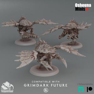 Flying Lobster Warriors (1-6) - Deep Hive - Oshunaminis - Tabletop wargaming miniature for Grimdark | OPR | Sci-fi | Alien Bug Proxy