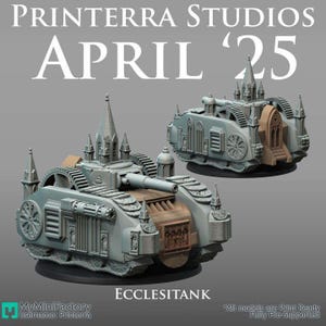 Gospel Defender Ecclesitank Gotisk Sci-Fi-stridsvagn | Bethazark av Printerra Studios