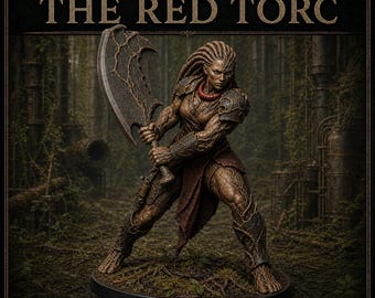 Crownroot Red Torc | Heavy Commander Resin Miniature | HGM Exclusive