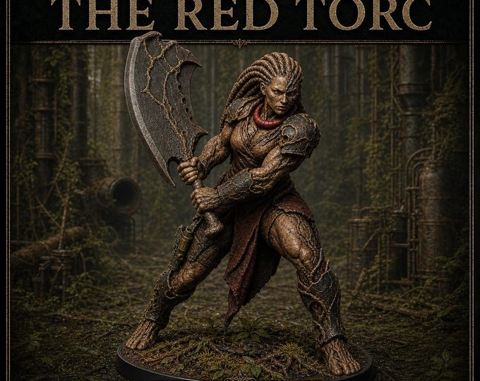Crownroot Red Torc | Heavy Commander Resin Miniature | HGM Exclusive