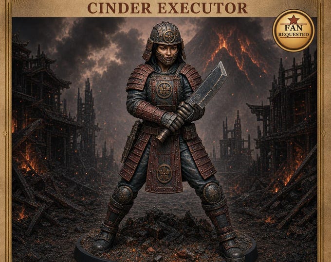 Ashen Cinder Executor | 1 Resin Miniatures | HGM Exclusive
