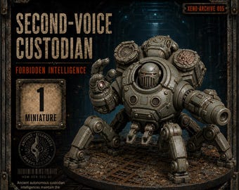 Second-Voice Custodian | HGM Underworks Sci-Fi Robot | Physical Resin Miniature