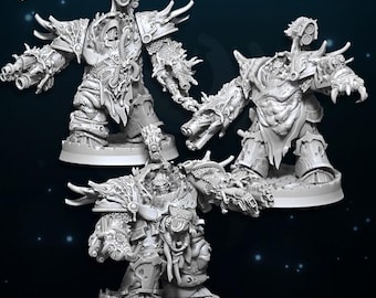 Decimators of Plague - Sons of Excess - Wildmesh - Compatible with Grimdark | OCR | Sci-Fi Miniatures