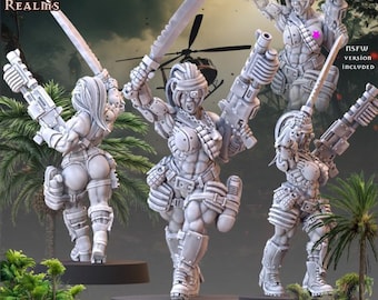 Jungle Colonel Babe – Across The Realms – Sci-Fi – Resin Unit