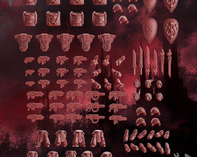 Crimson Wings Tactical Squad Modular and Easy Build Versions - DakkaDakka - Tabletop Wargaming for Grimdark | Alternative | OPR Sci-Fi mini