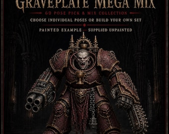 Thirstbound Graveplate Mega Mix | Choose From 60 Sci-Fi Specialist Poses | HGM Exclusive Physical Resin Miniatures