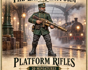 Platform Rifles | Choose 1 of 20 or Full Unit | 32mm Victorian Sci-Fi Resin Miniatures | HGM Exclusive