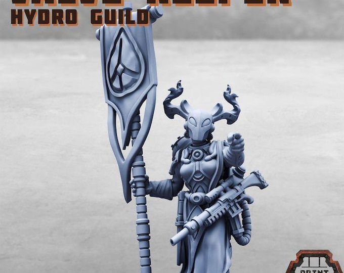 Valve Keeper - Hydro Guild - Print Minis - Tabletop Wargaming Miniature for Grimdark | OPR | Sci-fi