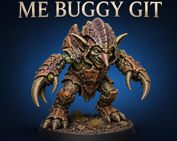 Me Not Gobbo Buggy Git | 32mm Sci-Fi Goblin Charity Resin Miniature | HGM Exclusive