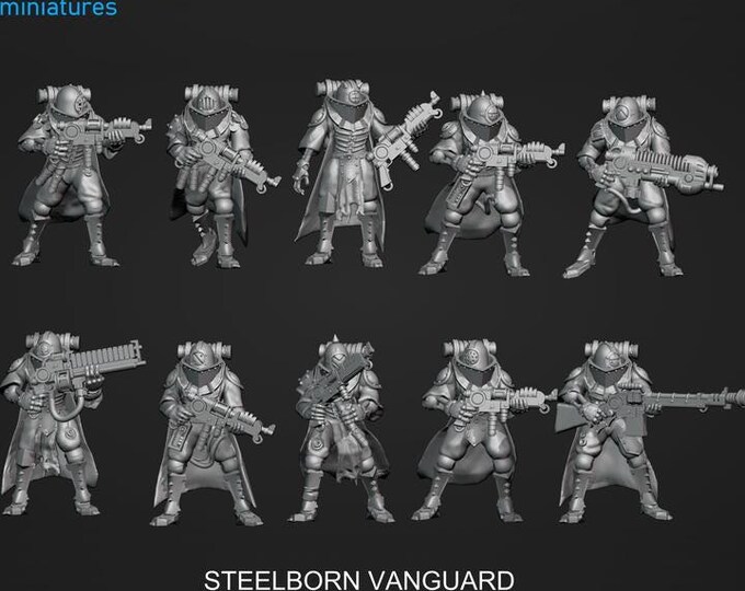 Steelborn Vanguard - Frigid Miniatures - Tabletop Wargaming for Grimdark | Alternative  | OPR Sci-Fi mini
