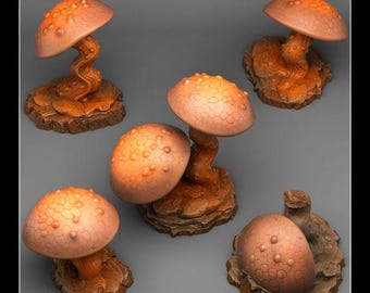 Cursed Mushrooms | Fantastic Plants and Rocks | PathFinder | Mini | Dungeons and Dragons | Fantasy | RPG
